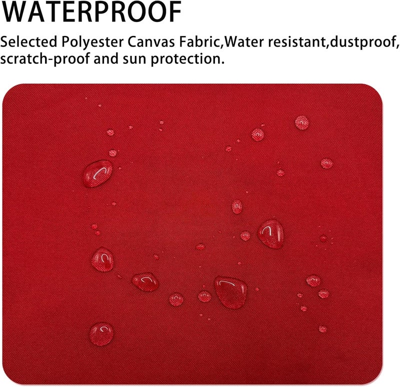 Gheeidau Canvas Repair Patch 9×11 Inch 3Pcs Waterproof Self-Adhesive Fabric Repair Patch for Tents,Boat Cover,Pop Up Canopy,Patio,Bags,Car Seats,Sofas,Furniture Cover(Red) - Image 2